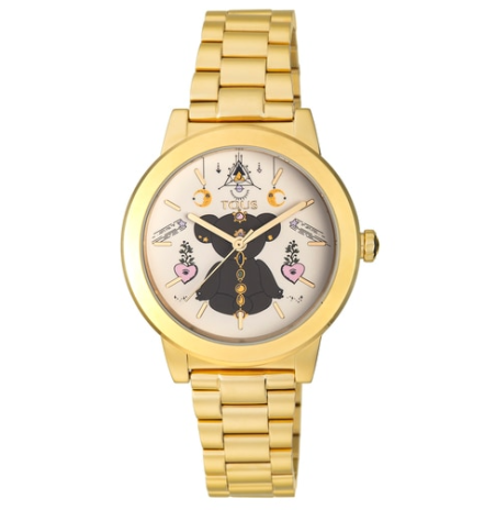 RELOJ TOUS MAGIC TIME DE ACERO IP DORADO 100350705