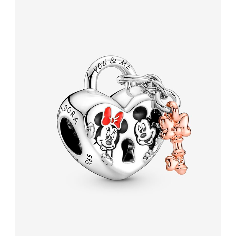 CHARM PANDORA LOVE MICKEY Y MINNIE MOUSE DISNEY 780109C01