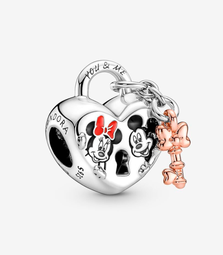 CHARM PANDORA LOVE MICKEY Y MINNIE MOUSE DISNEY 780109C01