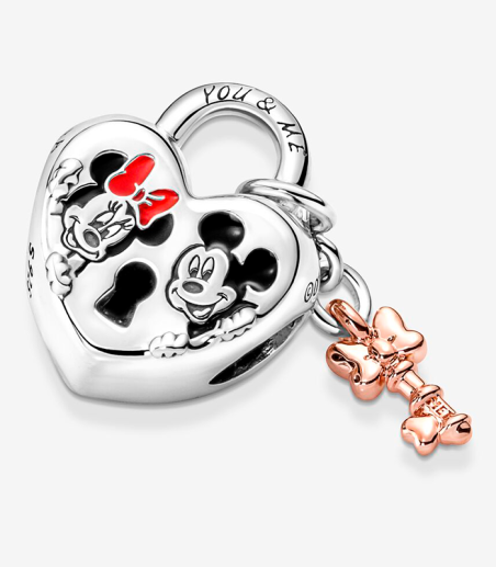 CHARM PANDORA LOVE MICKEY Y MINNIE MOUSE DISNEY 780109C01