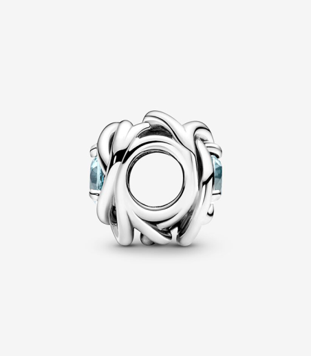 CHARM PANDORA ETERNAL AQUA BLUE CIRCLE 790065C09