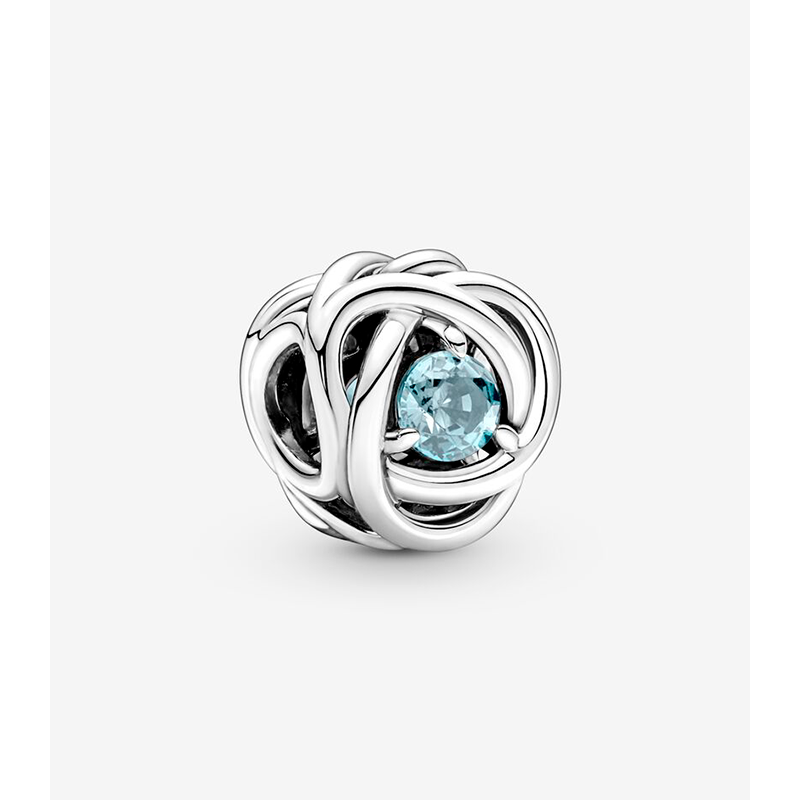 CHARM PANDORA ETERNAL AQUA BLUE CIRCLE 790065C09