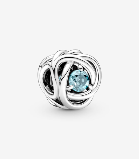 CHARM PANDORA ETERNAL AQUA BLUE CIRCLE 790065C09