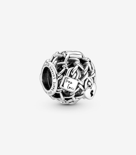 CHARM PANDORA CALADO CANDADOS DE AMOR 790071C00