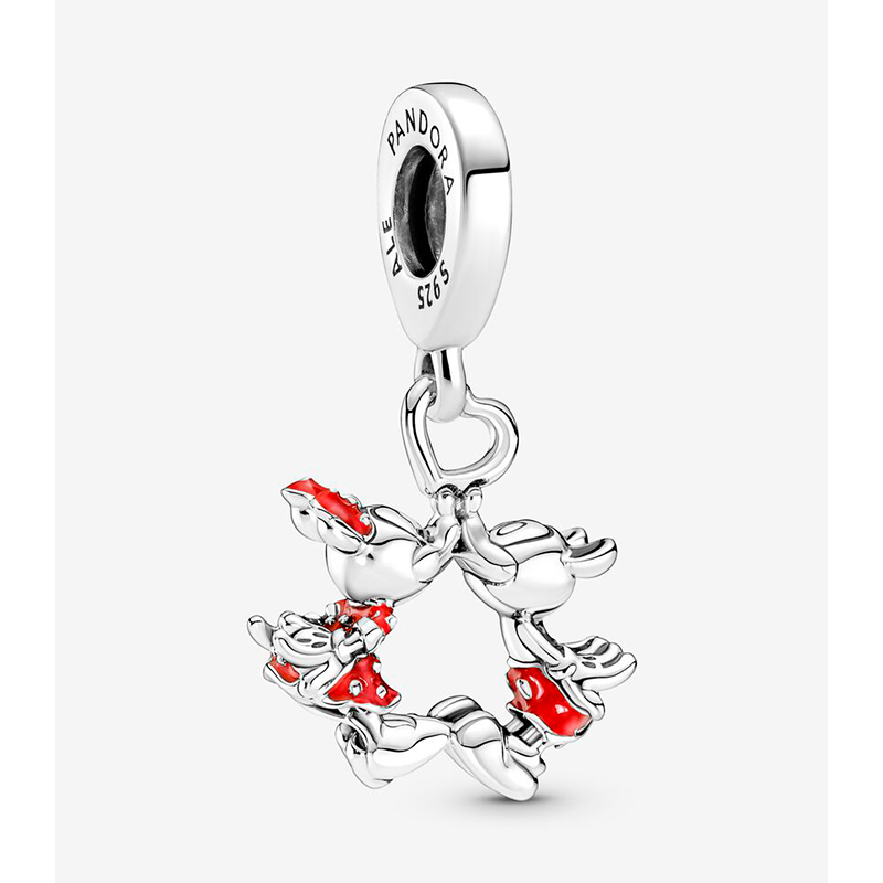 CHARM COLGANTE PANDORA MICKEY Y MINNIE "KISS" 790075C01