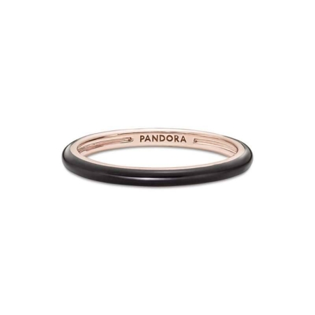 ANILLO PANDORA ME CON ESMALTE NEGRO 189655C01