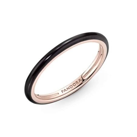 ANILLO PANDORA ME CON ESMALTE NEGRO 189655C01