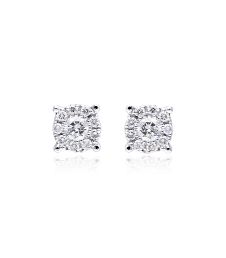 PENDIENTES "VARENNA" ORO 18K DIAMANTES 0.40 CTS