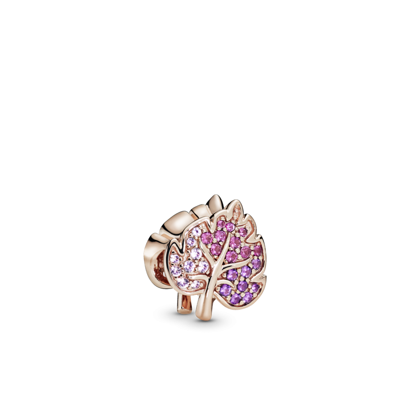 CHARM PANDORA HOJA CON PAVÉ DESLUMBRANTE 788322NPMMX