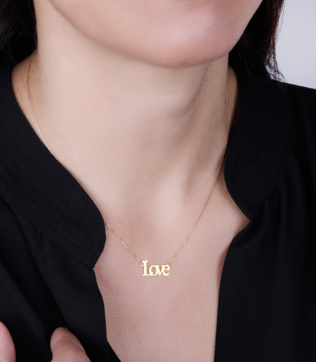 Gargantilla Oro 18k Love "Durham"