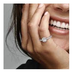 ANILLO PANDORA PLATA ELEGANCIA CLASICA CIRCONITA 198864C01