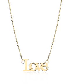 GARGANTILLA LOVE "DURHAM" DIAMANTE Y ORO 18K
