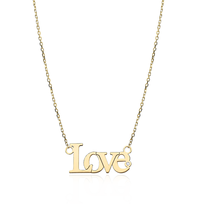 GARGANTILLA LOVE "DURHAM" DIAMANTE Y ORO 18K