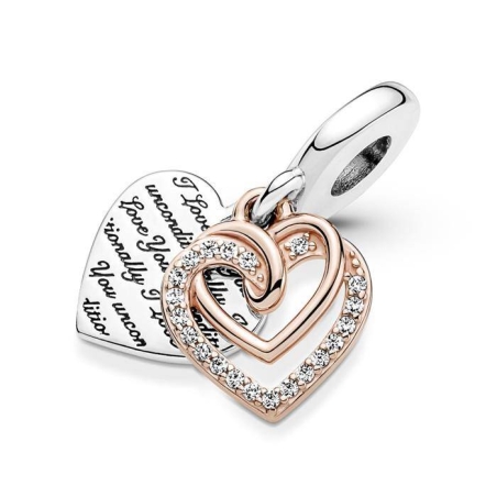 CHARM PANDORA CORAZONES ENTRELAZADOS 781062C01