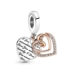 CHARM PANDORA CORAZONES ENTRELAZADOS