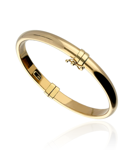 PULSERA "HUNTSVILLE" MEDIA CAÑA ORO 18K