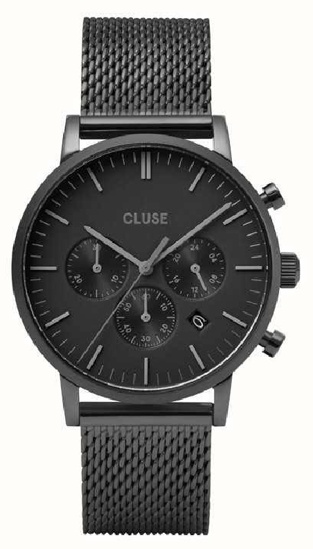 RELOJ CLUSE MULTIFUNCIÓN ACERO NEGRO CW0101502007