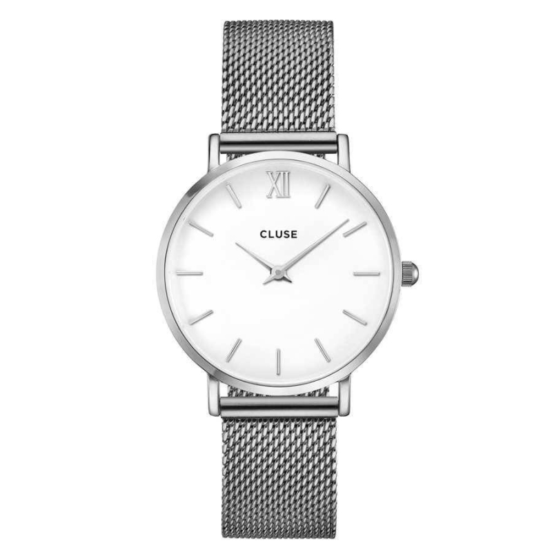 RELOJ CLUSE MUJER MINUIT MESH PLATEADO CW0101203002