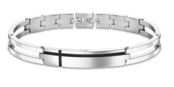 PULSERA LOTUS STYLE MEN IN BLACK ACERO HOMBRE LS1936-2/1