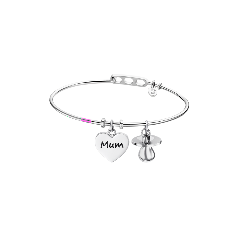 PULSERA LOTUS CORAZÓN MOM STYLE MILLENNIAL ACERO MUJER LS2036-2/1