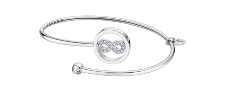 Lotus Style Bracciale Millennial LS2169-2/6 Donna - Infinito In Acciaio 316L Con Zirconia Blu