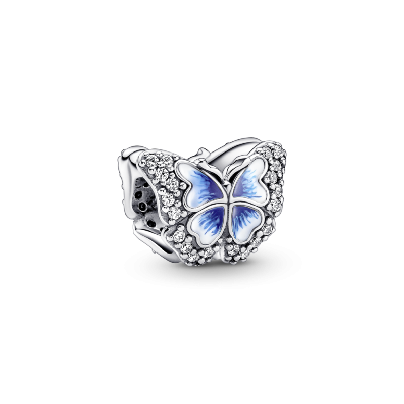 CHARM PANDORA PLATA DE LEY MARIPOSA AZUL BRILLANTE 790761C01