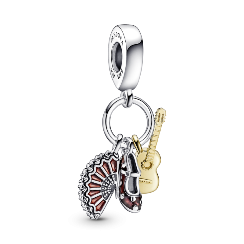 CHARM PANDORA GUITARRA ESPAÑOLA, ZAPATO FLAMENCO & ABANICO 760765C01