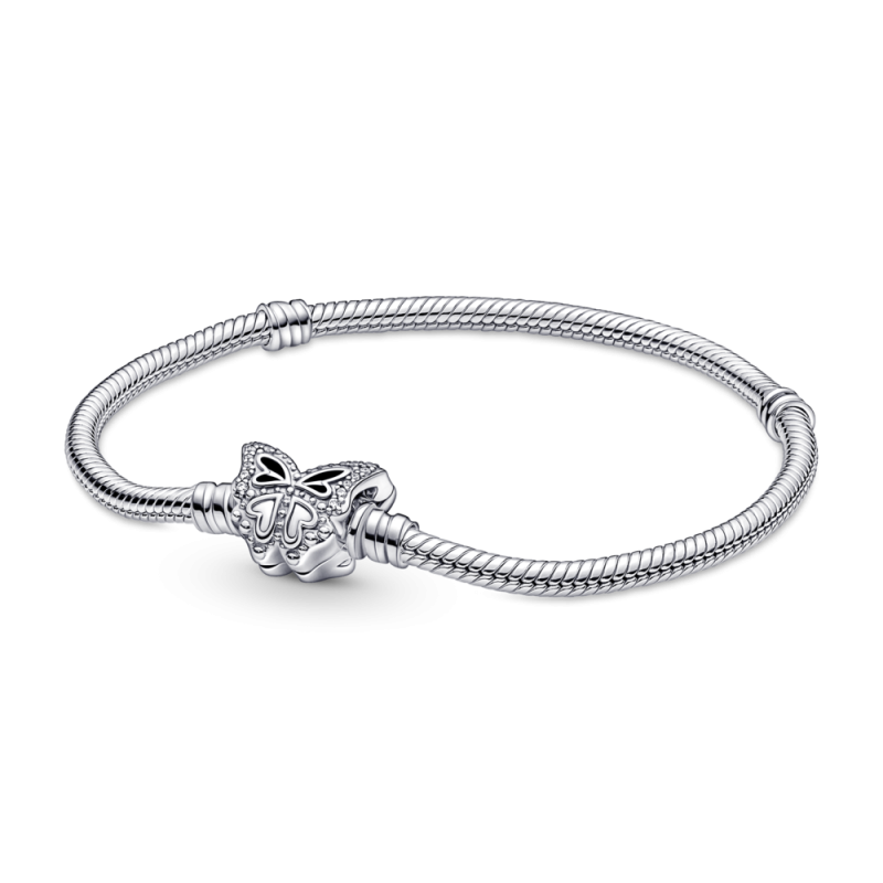 PULSERA PANDORA MOMENTS EN PLATA DE LEY CIERRE MARIPOSA 590782C01