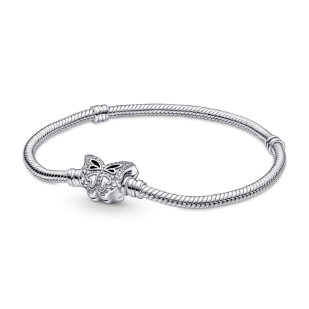 PULSERA PANDORA MOMENTS EN PLATA DE LEY CIERRE MARIPOSA 590782C01