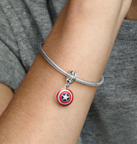 CHARM PANDORA ESCUDO CAPITAN AMERICA LOS VENGADORES MARVEL 790780C01