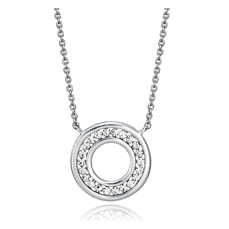 COLLAR VIEROY CLASICA PLATA DE LEY CIRCULO CIRCONITAS 71024C000-38