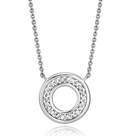 COLLAR VIEROY CLASICA PLATA DE LEY CIRCULO CIRCONITAS 71024C000-38