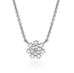 COLLAR VICEROY PLATA DE LEY COPO DE NIEVE CIRCONITAS 71042C000-38