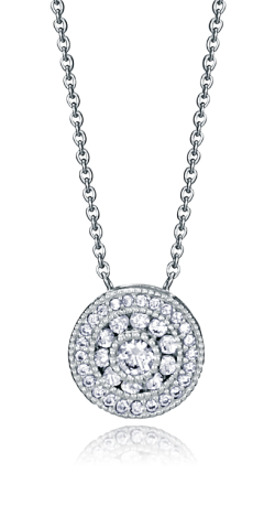 COLLAR VICEROY EN PLATA DE LEY DISCO CON CIRCONITAS 7127C000-38
