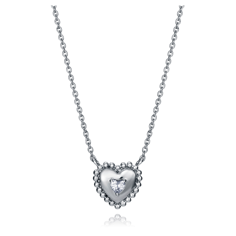 COLLAR VICEROY EN PLATA DE LEY CORAZON 7113C000-38