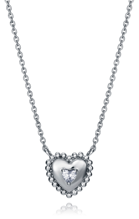 COLLAR VICEROY EN PLATA DE LEY CORAZON 7113C000-38