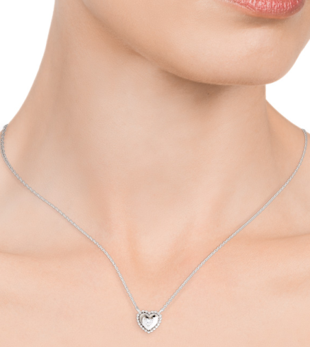 COLLAR VICEROY EN PLATA DE LEY CORAZON 7113C000-38