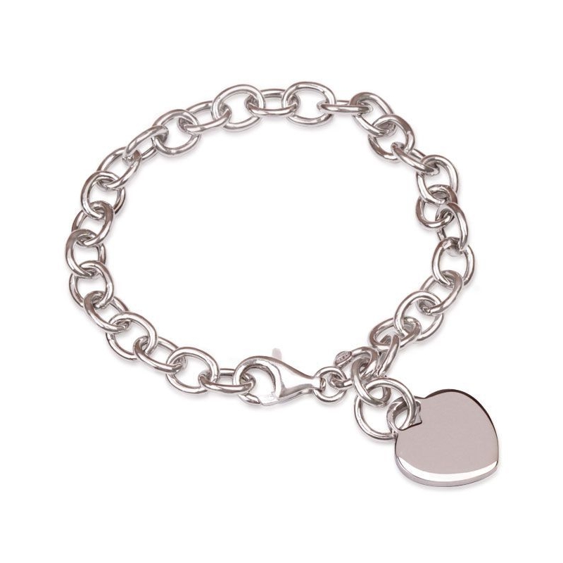 Pulsera Corazón de Plata