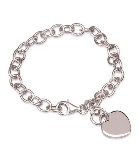 Pulsera Corazón de Plata