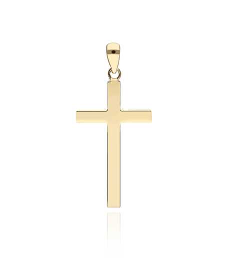 Colgante Cruz Oro 18k "Soft"