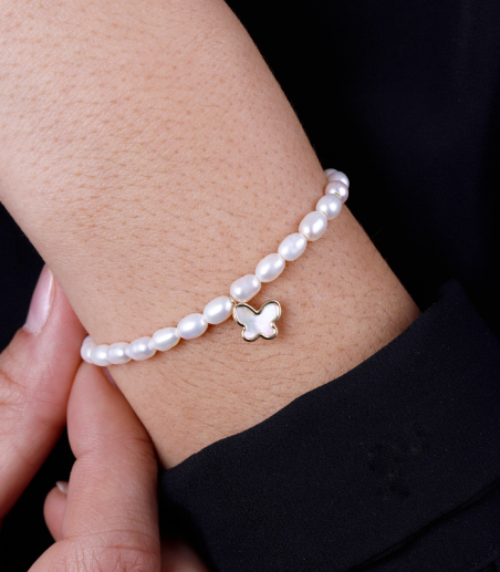 Pulsera Oro 18k y Perlas Cultivadas "Nácre"