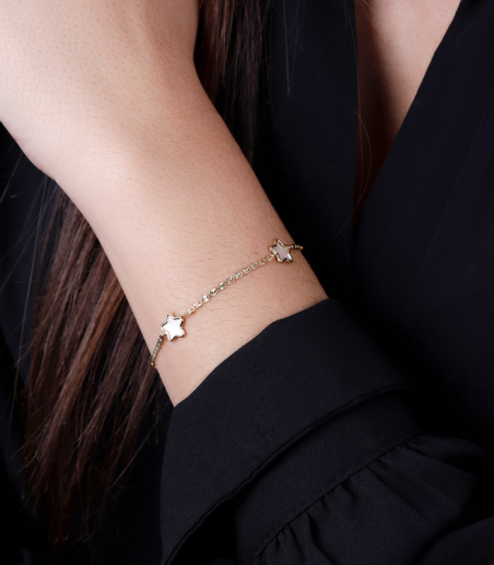 Pulsera "Holy" Oro 18k. y Nacar