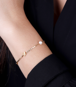 Pulsera "Spirit" Oro 18k. y Perlas