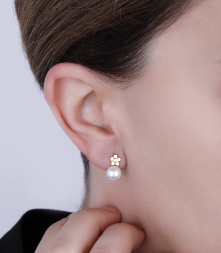 PENDIENTES "AMIENS" ORO 18K Y DIAMANTES