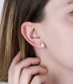 PENDIENTES "BREST" ORO 18K PERLAS CULTIVADAS