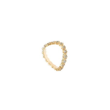ANILLO PDPAOLA TIDE PLATA BAÑO ORO MUJER AN01-460