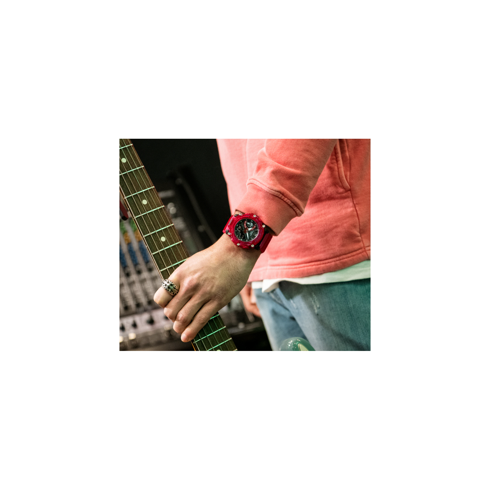 Casio G-Shock GA-2200SKL-4AER – Orologio Uomo G-Shock – Design Trasparente E Resistente, Funzioni Digitali/Analogiche