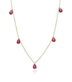 GARGANTILLA "MIRAMAR" ORO 18K Y RUBIES NATURALES