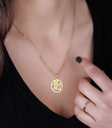 Colgante Oro 18k y circonita "Beamount"