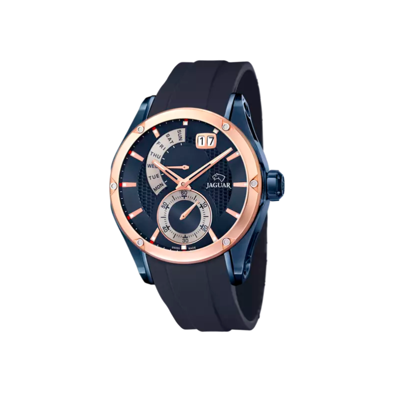 RELOJ JAGUAR SPECIAL EDITION AZUL/ROSA CORREA DE CAUCHO HOMBRE J815/1